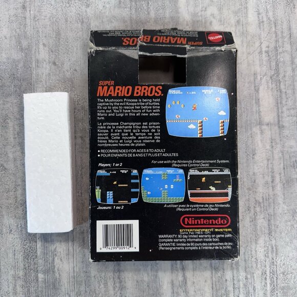 Super Mario Bros 1 (NES, 1985) Authentic Complete CIB Manual TESTED Mattel - Picture 14 of 16